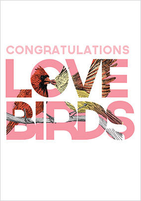 Love Birds Congratulations Card